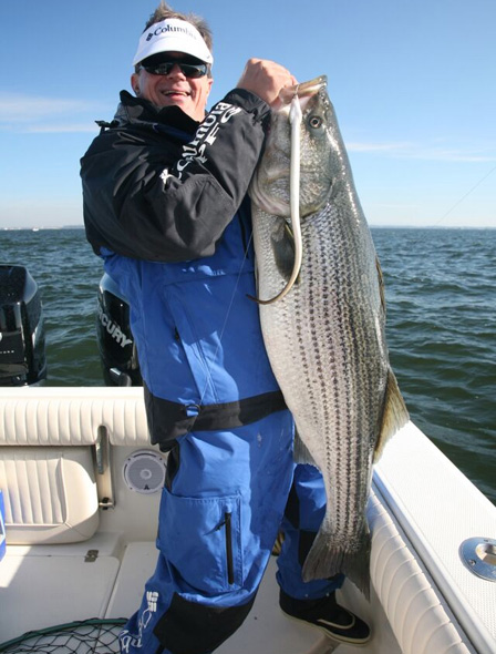 :  Drifting live baits for big striped bass in a swift current?  Slow down your drift with a sea anchor.