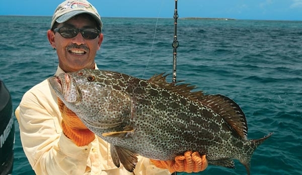 Hand line fishing in the Abacos 