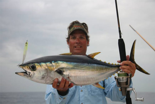 Vernon took this yellowfin on casting tackle